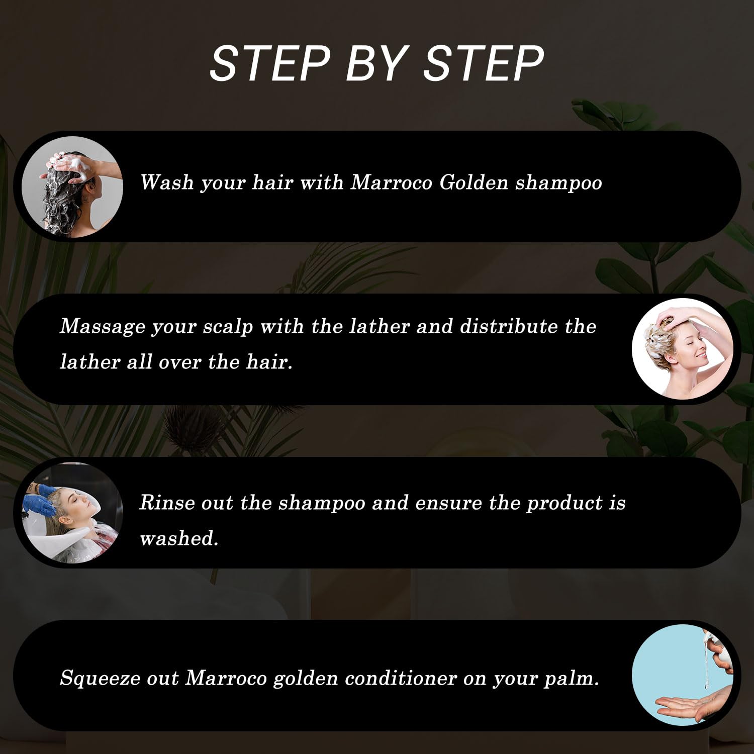 Floractive Profissional Marroco Golden Plus Shampoo + Conditioner (300ml+300ml) floractive professional