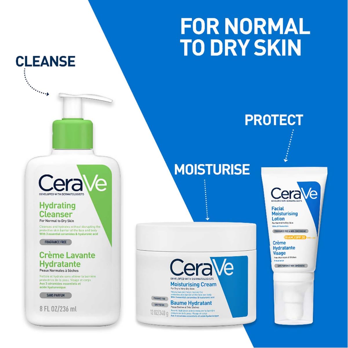 CeraVe AM Facial Moisturizing Lotion With Sunscreen SPF 30 UVB + UVA, Dermatologist Recommended Day Cream (50gm) CeraVe