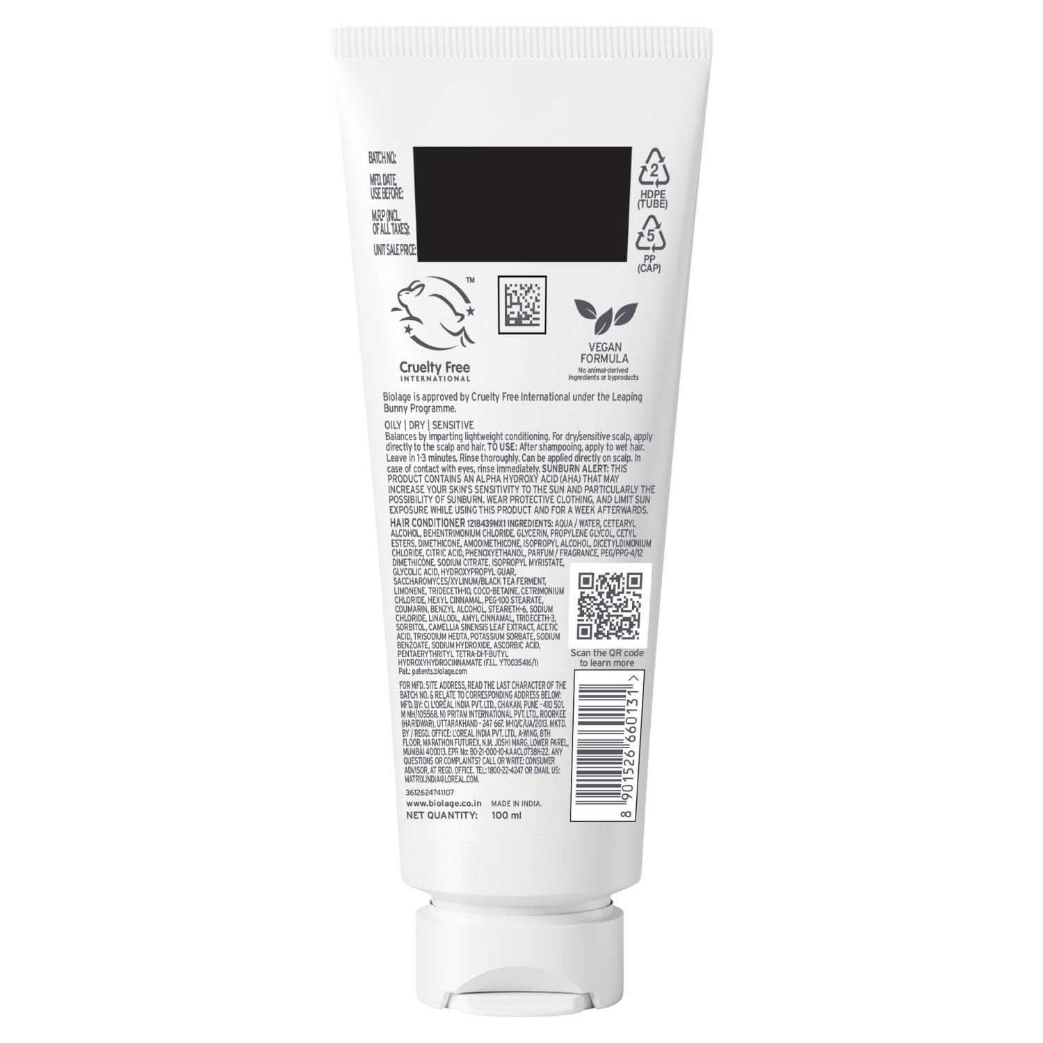 Biolage Scalp Sync Universal Conditioner For All Scalp Types (100ml) Matrix