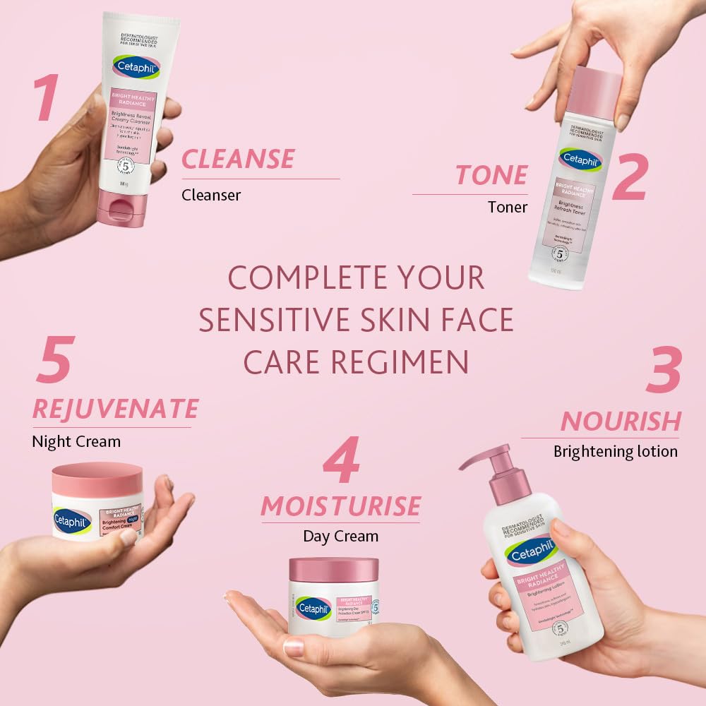 Cetaphil Bright Healthy Radiance Brightness Lotion 245ml, Dermatologist Tested, Niacinamide & Sea Daffodil, Dark Spot Reduction, Even Skin Tone cetaphil