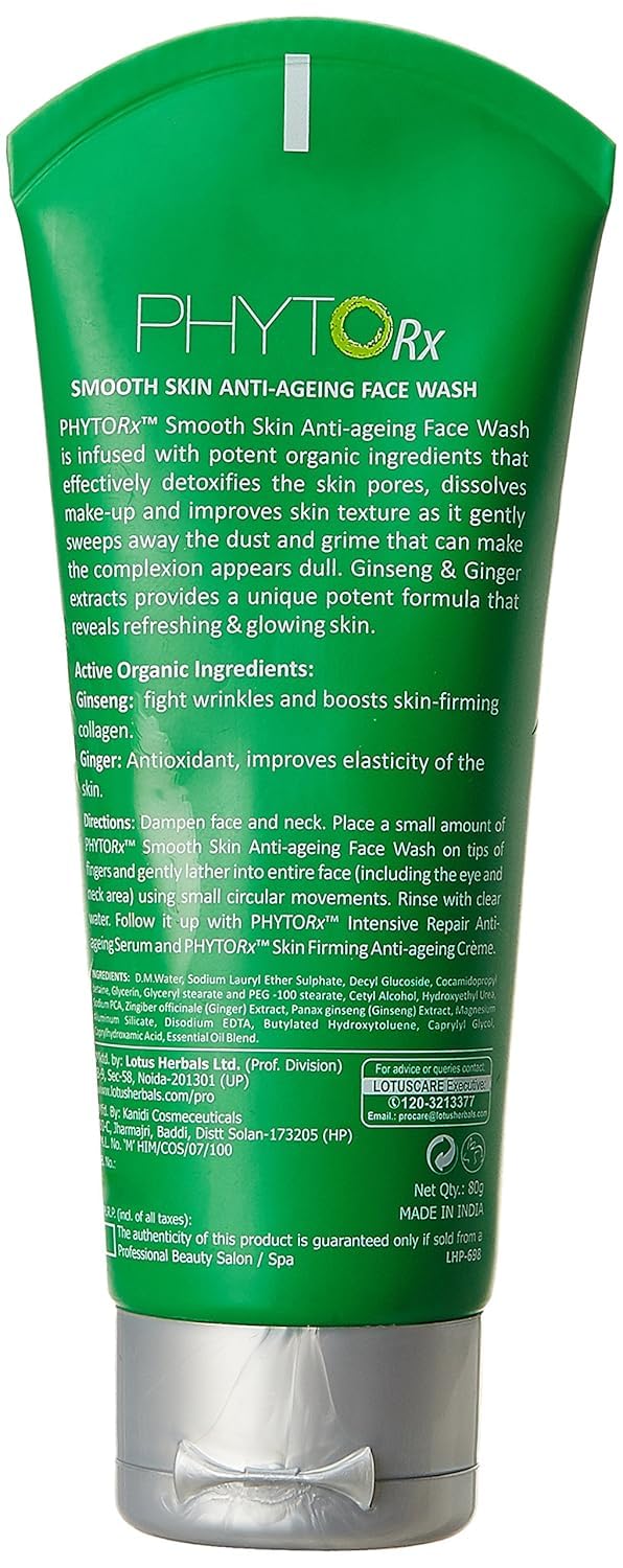 Lotus Professional Phyto-Rx Smooth Skin Anti-Ageing Face Wash (80gm) Lotus Professional