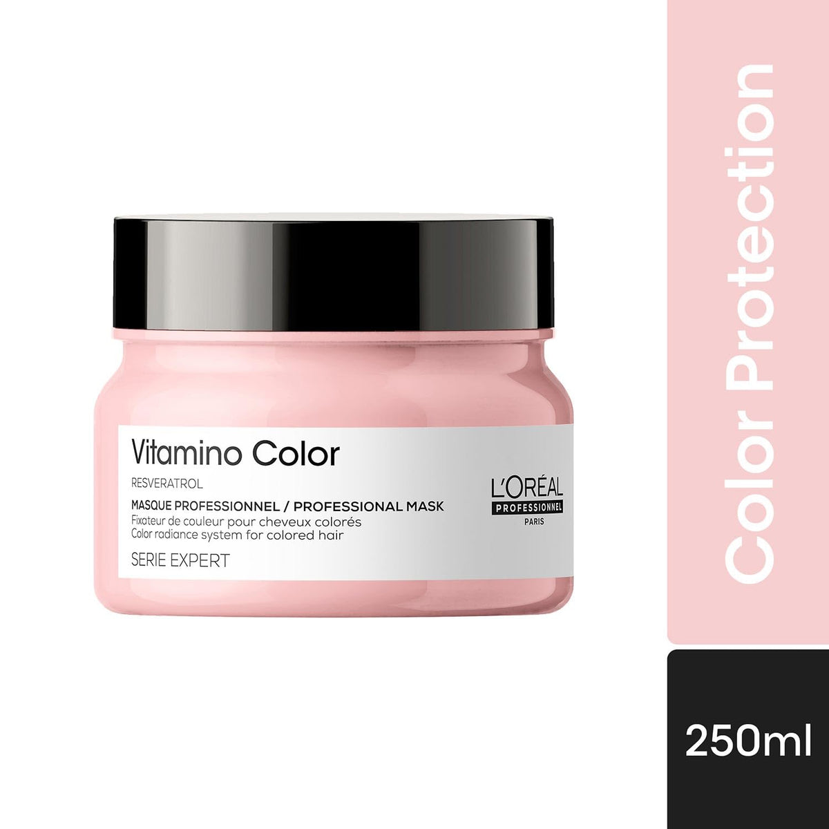 L’Oréal Professionnel Vitamino Color Hair Mask 250 g | With Resveratrol | Protects & Prolongs Color Vibrancy | For Color-Treated Hair | Serie Expert Loreal Professional