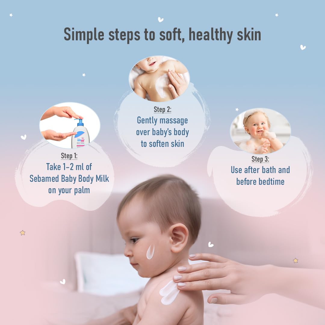 Sebamed Baby Body Milk Lotion 100 ml | pH 5.5 for Dry Baby Skin