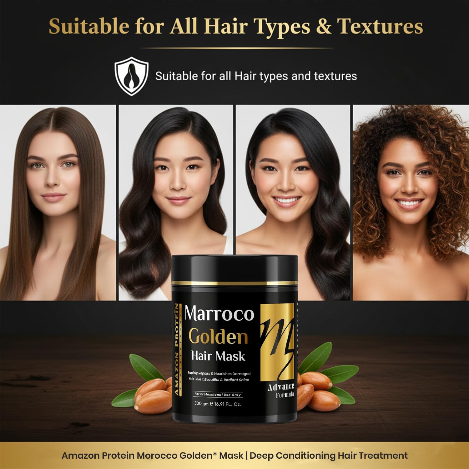 Floractive Profissional Marroco Golden Plus Mask (500 G) floractive professional