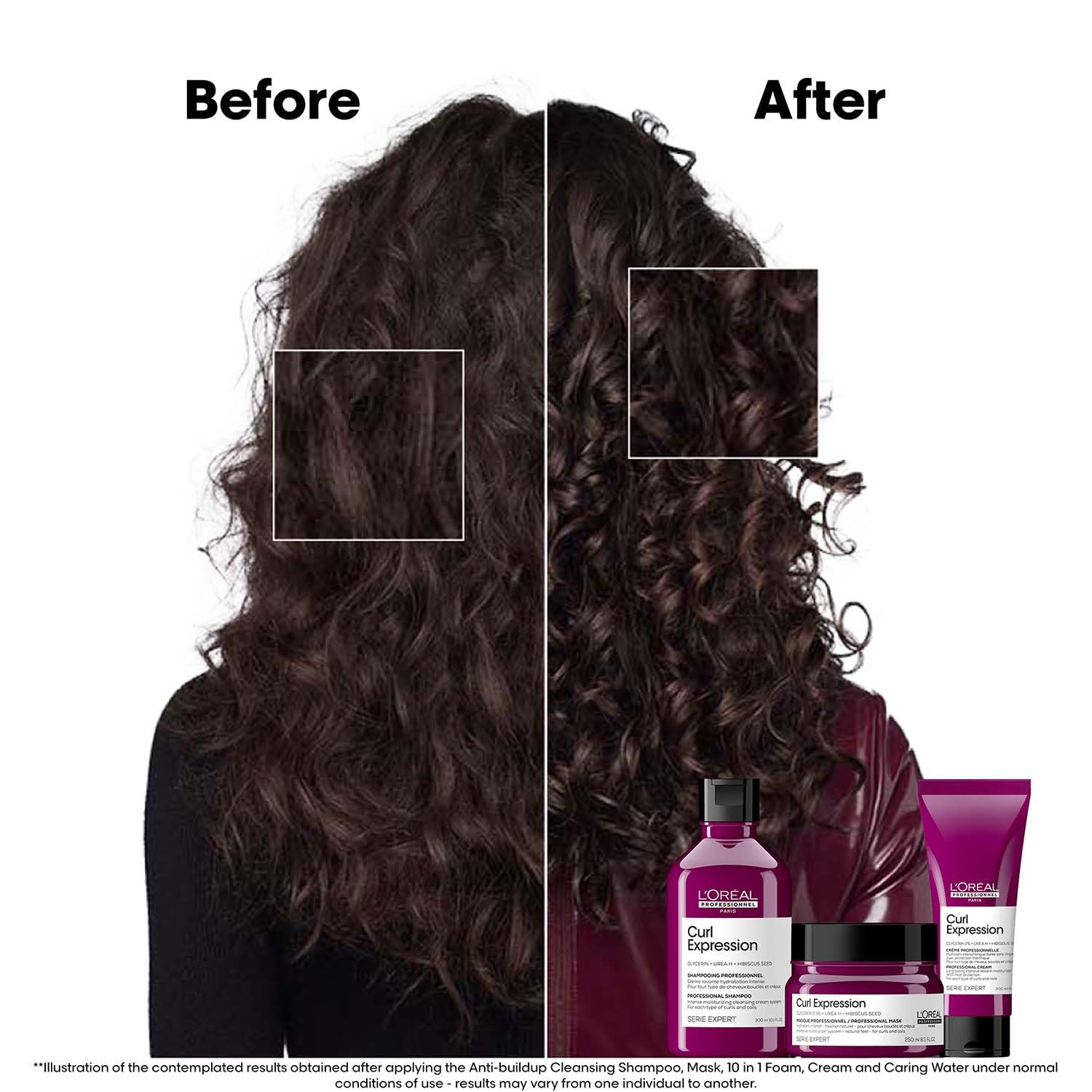L'Oréal Professionnel Curl Expression Intense Moisturizer Mask 250 ml | Deep Hydration & Detangling for Curls | With Glycerin, Urea H & Hibiscus Seed Loreal Professional