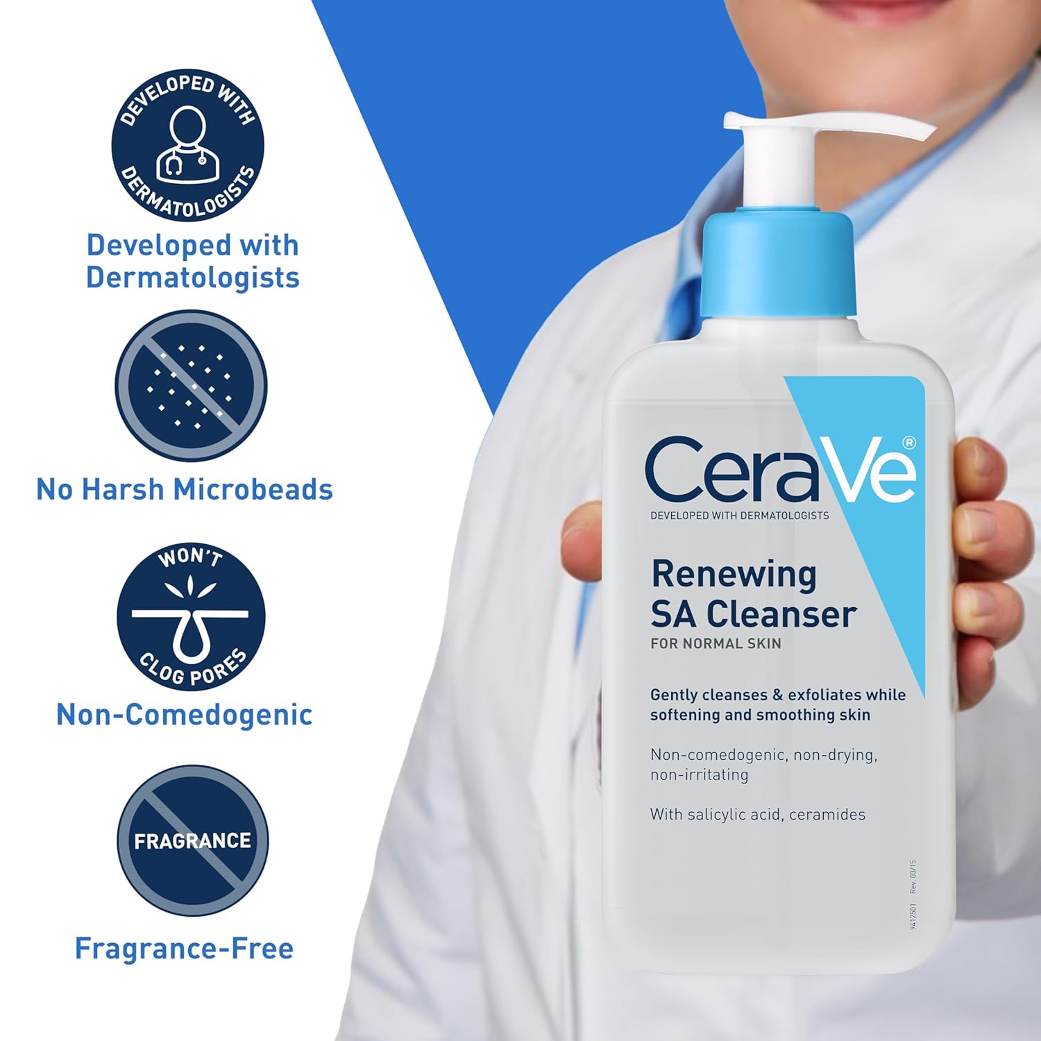 CeraVe SA Smoothing Cleanser For Dry, Rough & Bumpy Skin, Face wash with Salicylic Acid & Ceramides (236ml) Niram Global Private Limited