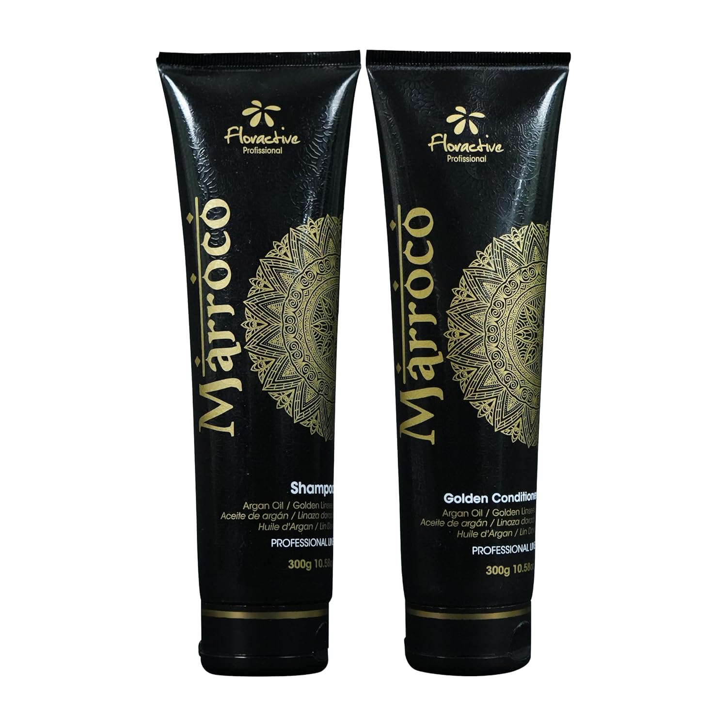 Floractive Profissional Marroco Golden Plus Shampoo + Conditioner (300ml+300ml) floractive professional