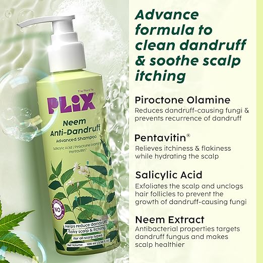 PLIX Neem Advanced Anti-Dandruff Shampoo 100ml