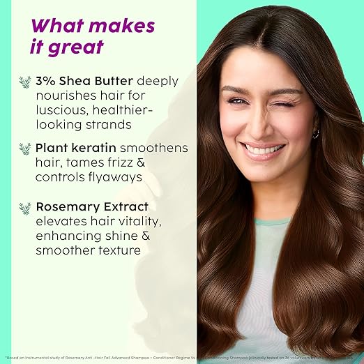 PLIX – The Plant Fix Rosemary Advanced Anti Hair Fall Conditioner | Reduces Hair Loss & Breakage | Strengthens Hair from Root to Tip | Sulphate & Paraben Free | Unisex | 175ml PLIX