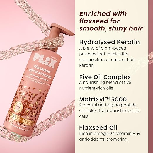 PLIX Flaxseed Ultrasmooth Shampoo for Smooth Hair 200ml PLIX