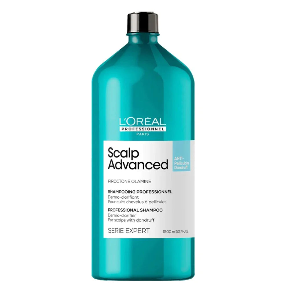 Loreal professional paris scalp advancrd anti dandruff piroctone olamine shampoo 1.5ltr