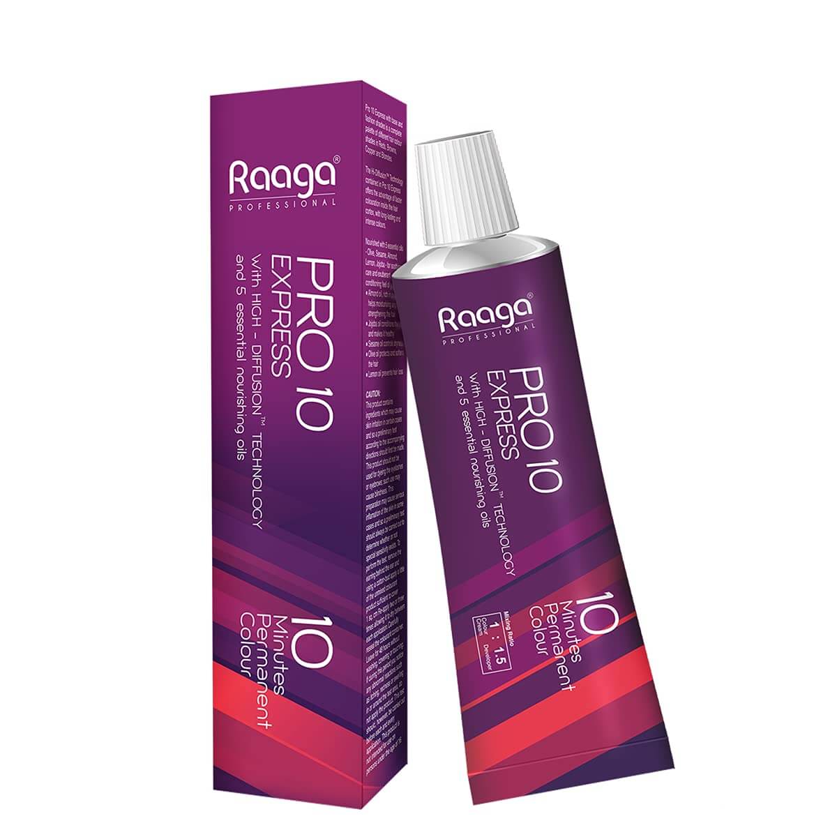 Raaga Pro 10 Express Hair Colour Dark Brown 3 | 10-Minute Dye Raaga Professional
