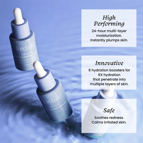 Foxtale daily hydrating serum hyaluronic acid + a-bisabolol 30ml all skin types