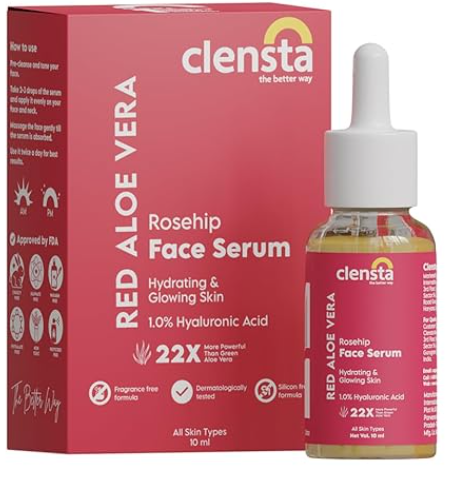Clensta red aloe vera face serum 30ml