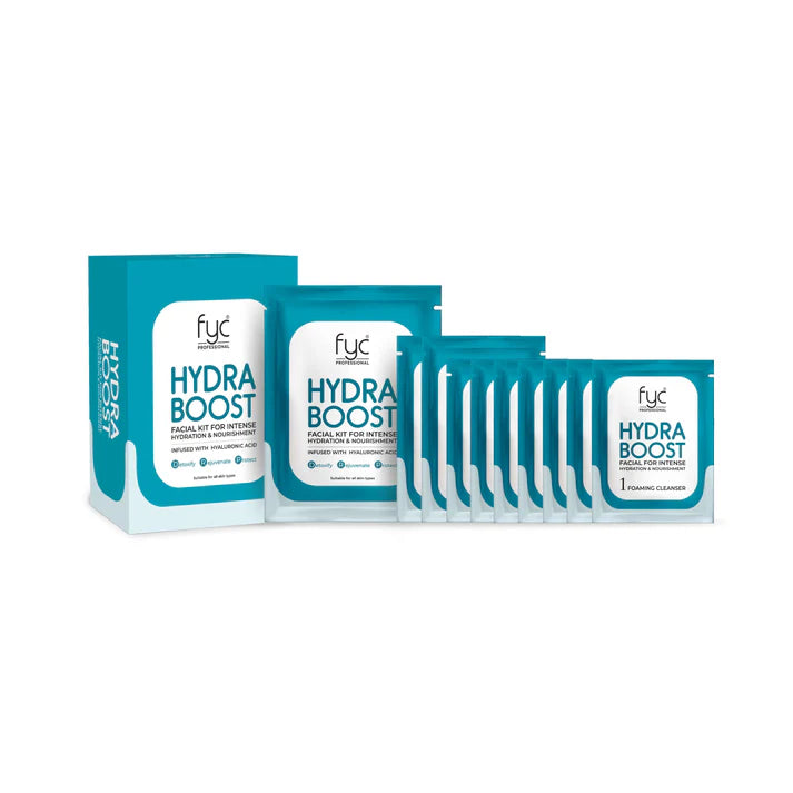 Fyc Professional HydraBoost Facial Kit Pouch 8 Step Facial Kit - 5 Kit Pouch (183gm x 5) Fyc