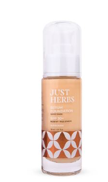 Just herbs serum foundation dewy finish spf 30 +++ rosehip + rice starch 20g-02 porcelain