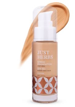 Just herbs serum foundation dewy finish spf 30 ++ rosehip + rice starch 20g-04  natural