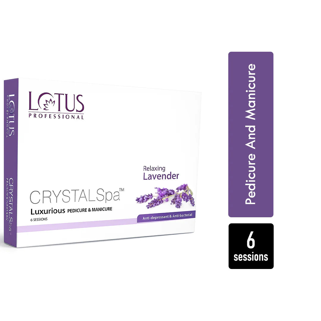 Lotus Professional Crystal Spa - Relaxing Lavender Pedicure & Manicure Kit (6 Session) Loreal Professional