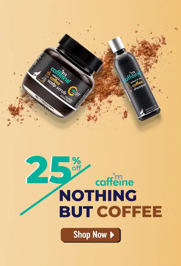 M Caffeine hair and skin care products