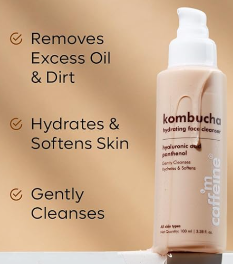 M caffeine kombucha hydrating face cleanser 100ml-hyaluronic acid panthenol
