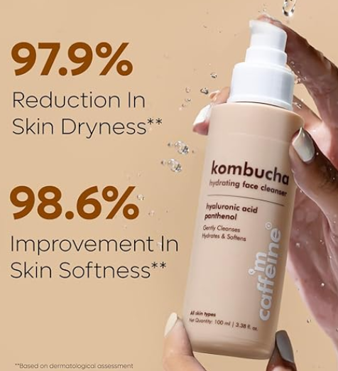 M caffeine kombucha hydrating face cleanser 100ml-hyaluronic acid panthenol