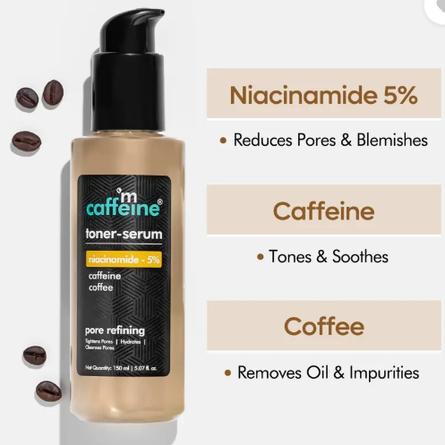 M caffeine toner-serum 150ml-BHA salicylic acid 2% deep pore cleansing