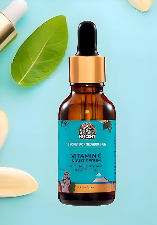 PILGRIM VITAMIN C NIGHT SERUM( OIL BASED ) 30ML - HYALURONIC ACID & WHITE LOTUS