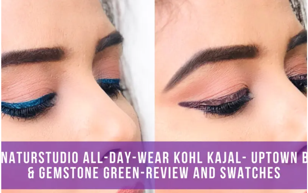 Plum NaturStudio All-Day-Wear Kohl Kajal Twin Pack with Gemstone Green & Uptown Brown