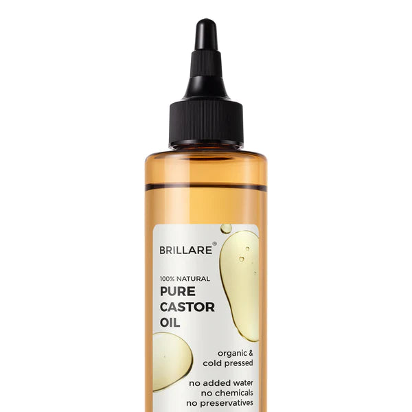  Brillare 100% natural pure castor oil 200ml -for hair & skin