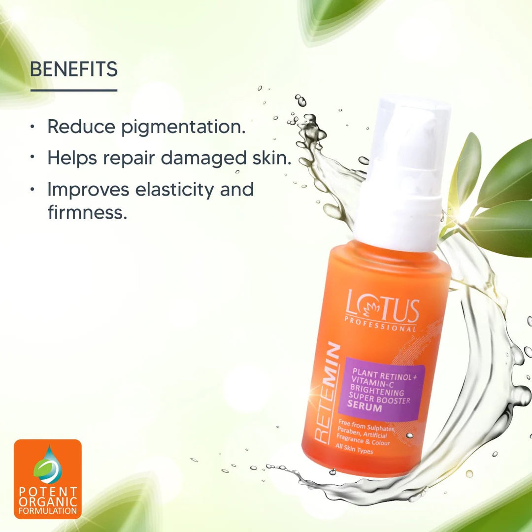 Lotus Professional Retemin Plant Retinol & Natural Vitamin C Brightening Super Booster Serum (30ml) Niram Global Private Limited