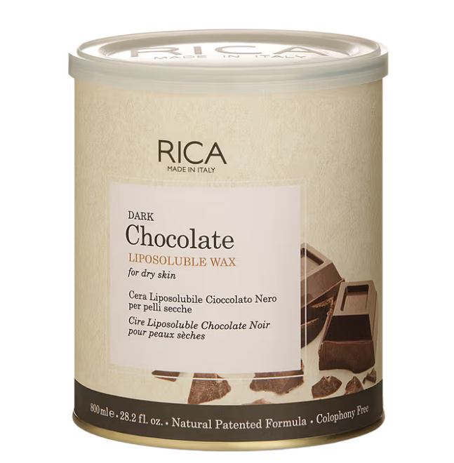 Rica Dark Chocolate Liposoluble Wax For Dry Skin (800ml)