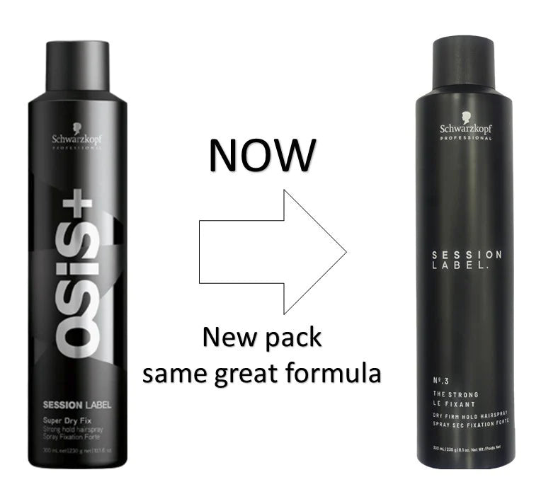 Schwarzkopf Professional Session Label Dry Firm Hold Unisex Hair Spray (300ml)