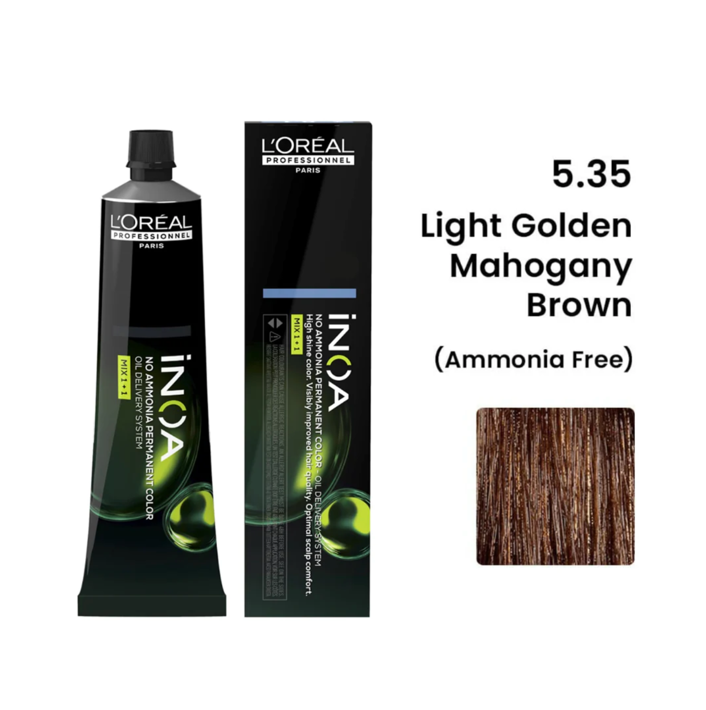 Loreal Professionnel iNoa 5.35 Light Golden Mahogany Brown Hair Color (60 g)