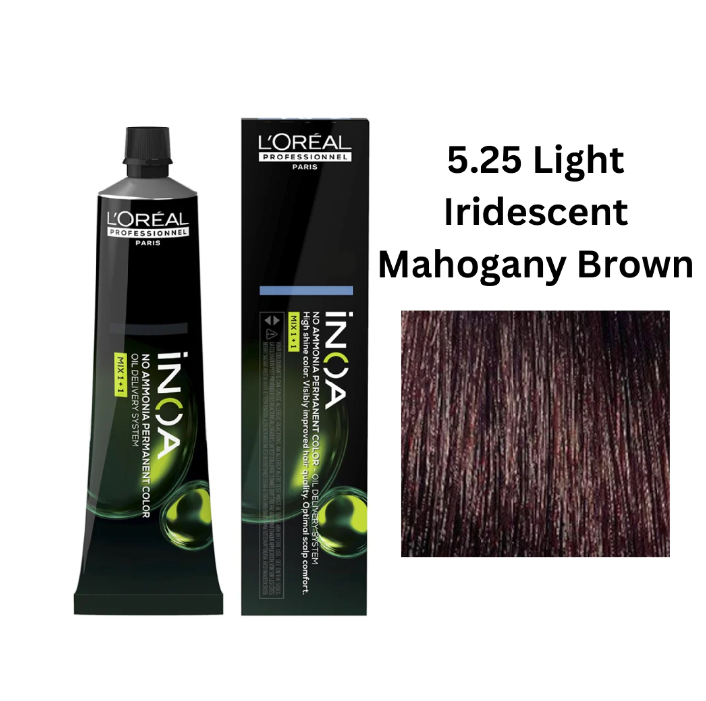 Loreal Professionnel INOA 5.25 Light Iridescent Mahogany Brown