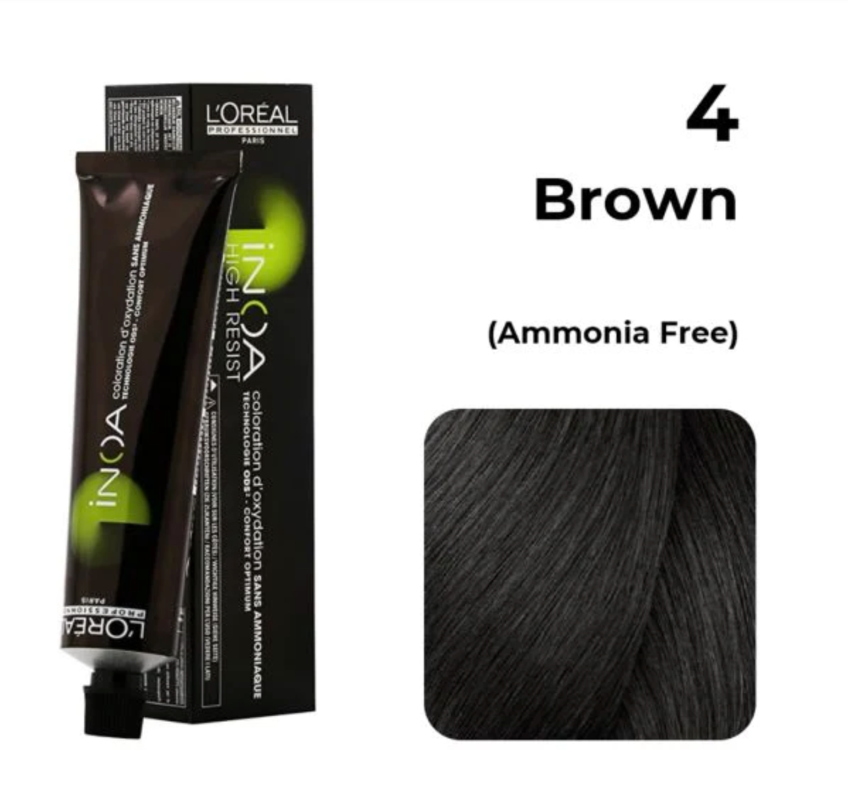 L'Oréal Professionnel INOA Hair Color - 4 Brown (60g)