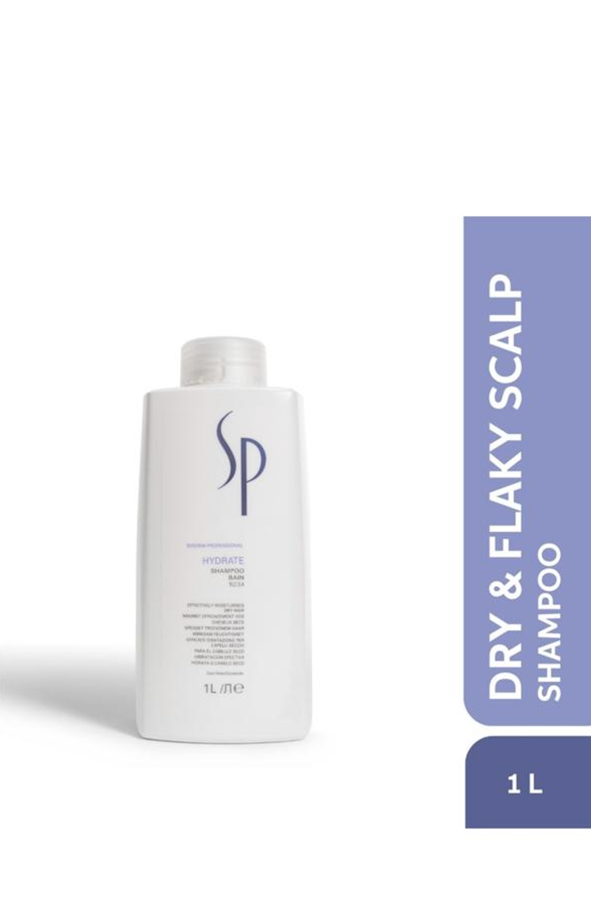 Wella SP System Professional Hydrate Shampoo | Moisturizing Shampoo for Dry & Dehydrated Hair | Salon Care | 1 L SYSTEM PROFESSIONAL