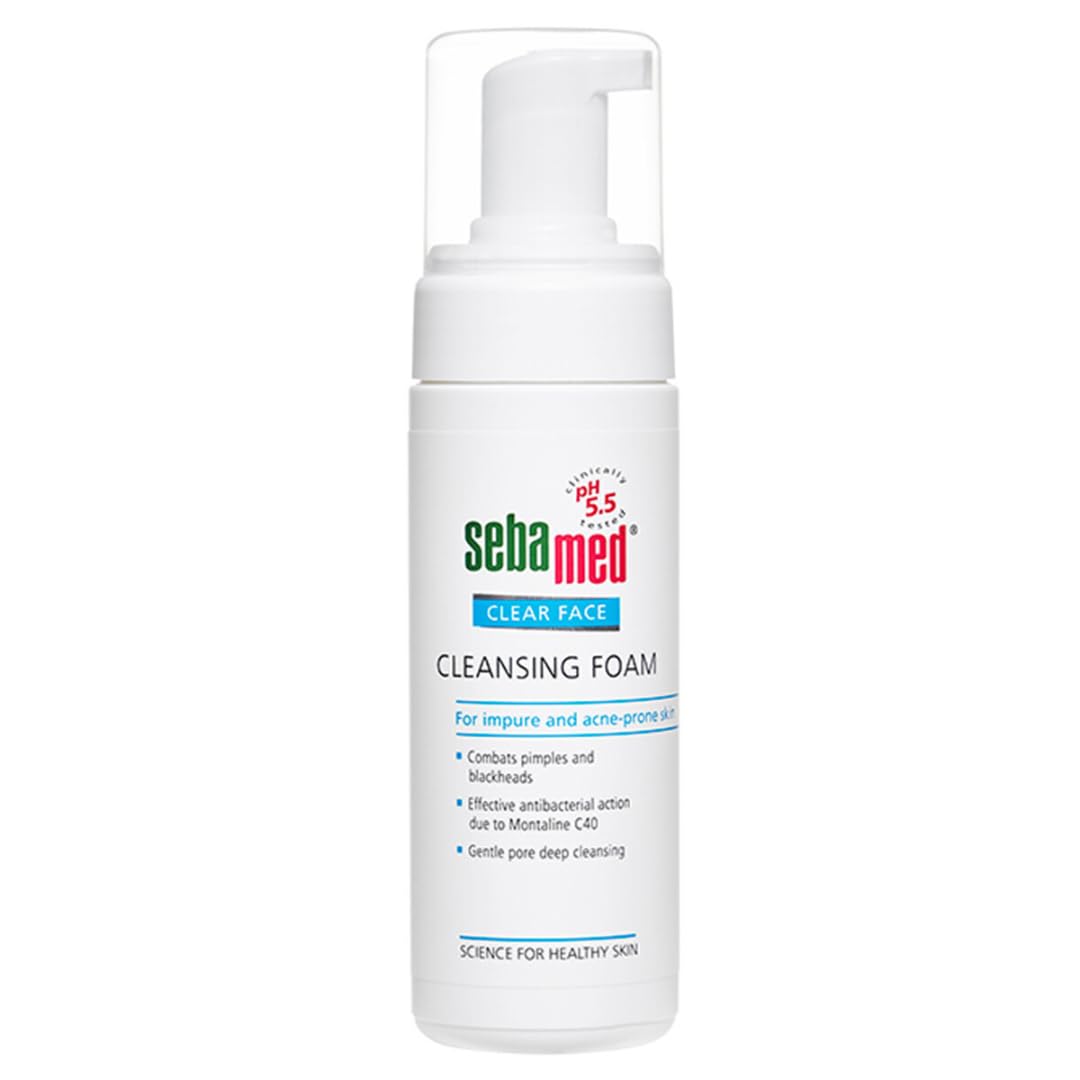 Sebamed Clear Face Cleansing Foam 150 ml | pH 5.5 for Acne Skin Sebamed