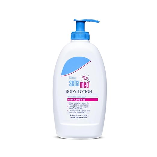 Sebamed Baby Body Lotion, PH 5.5, Camomile & Allantoin, Dermatalogically Tested, Sensitive Skin (100ml) Sebamed