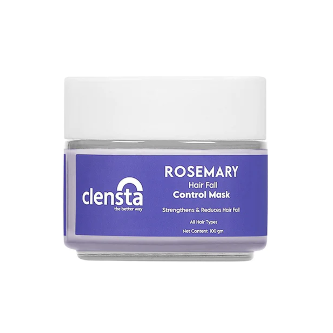 Clensta rosemary hair fall control mask 100gm - strengthens &  reduces hair fall rosemary & biotin