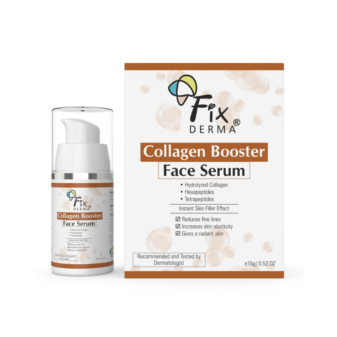 Fix derma collagen booster face serum 15g-hydrolyzed collagen,hexapepyides,tetrapeptides ,   instant skin filler effect