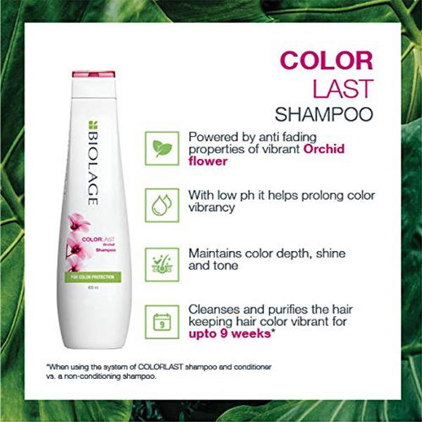 Matrix Biolage colorlast orchid shampoo, for color protection