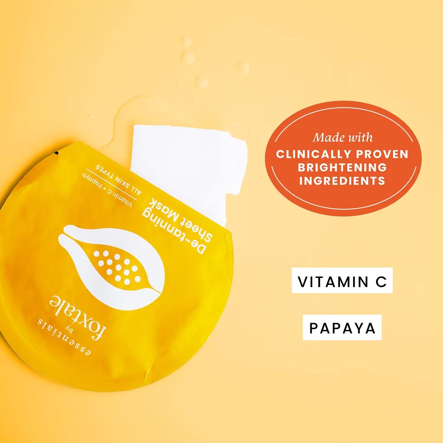 Foxtale Essentials Tan Removal Sheet Mask Foxtale