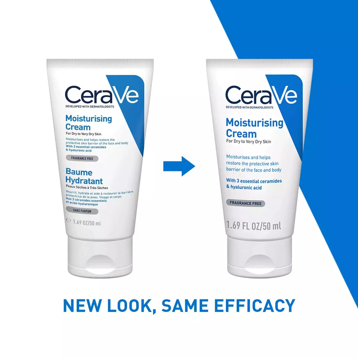 CeraVe Moisturizing Cream for Dry Skin with Ceramides, Niacinamide & Hyaluronic Acid – Barrier Repair (50ml) CeraVe