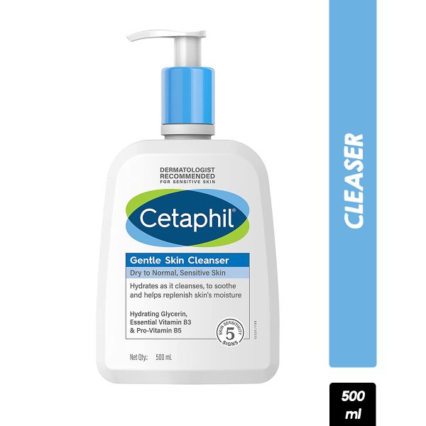 Cetaphil Gentle Skin Cleanser for Dry, Normal Sensitive Skin - 500 ml