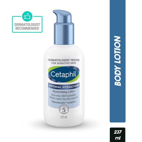 Cetaphil Optimal Hydration Body Lotion With Hyaluronic Acid+Vitamin E For Dehydrated Skin (237ml)