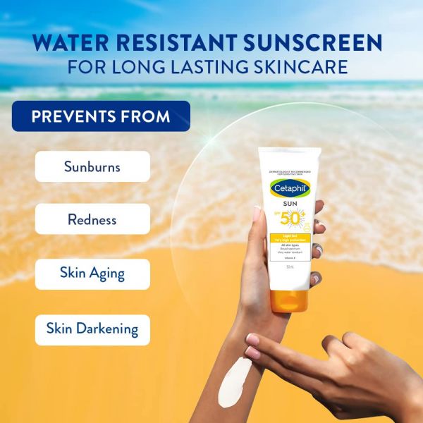 Cetaphil Sun SPF 50 Light Gel Very High Protection (50ml) - Niram Global Private Limited