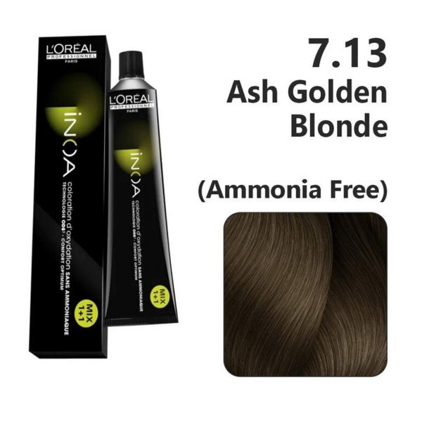 L'oreal Professionnel Paris INOA Ammonia-free Permanent Hair Color - 7.13 (Ash Golden Blonde) - Niram Global Private Limited