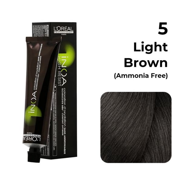 L'oreal Professionnel Paris INOA Ammonia-free Permanent Hair Color - 5 (Light Brown)