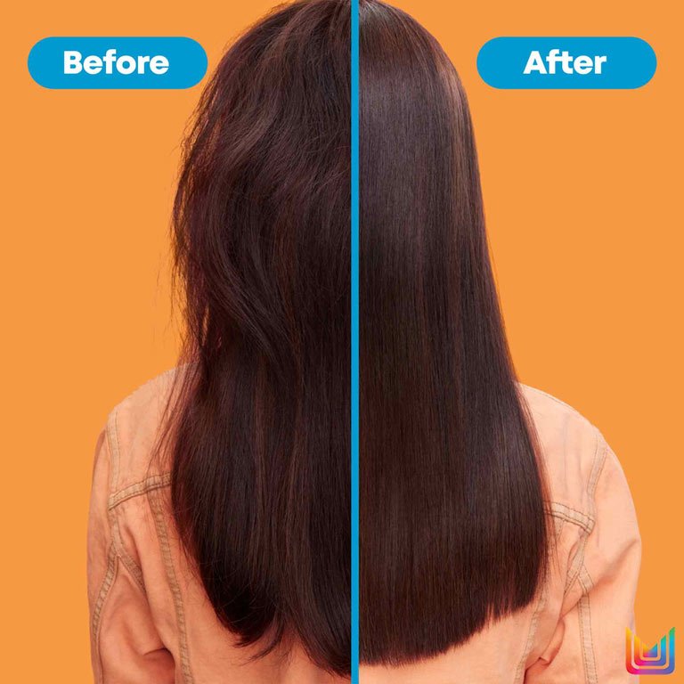 Matrix Mega Smooth Sulfate-Free Shampoo results on chemically treated hair