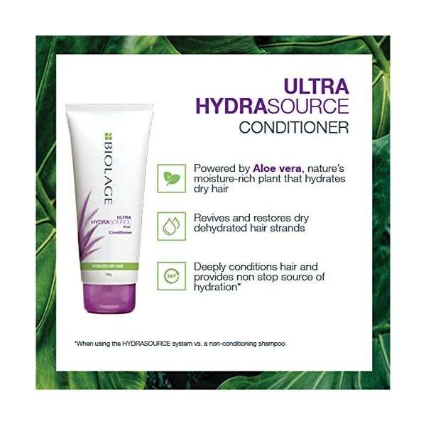 Matrix Biolage hydrasource plus Aloe Conditioner, Hydrates Dry Hair 98g